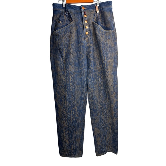 High Everyday Couture Jeans SnakePrint ~ Size‎ 10